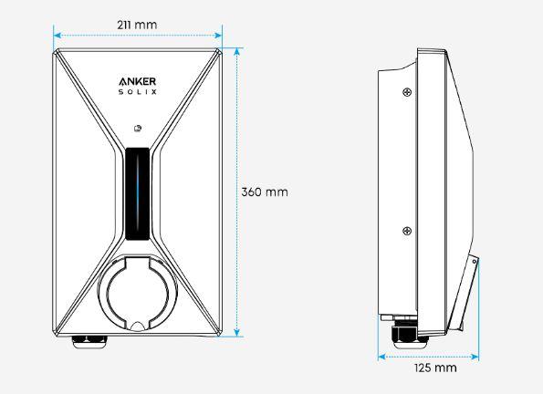 Anker SOLIX V1 Smart EV-Charger 7kW 5M Cable