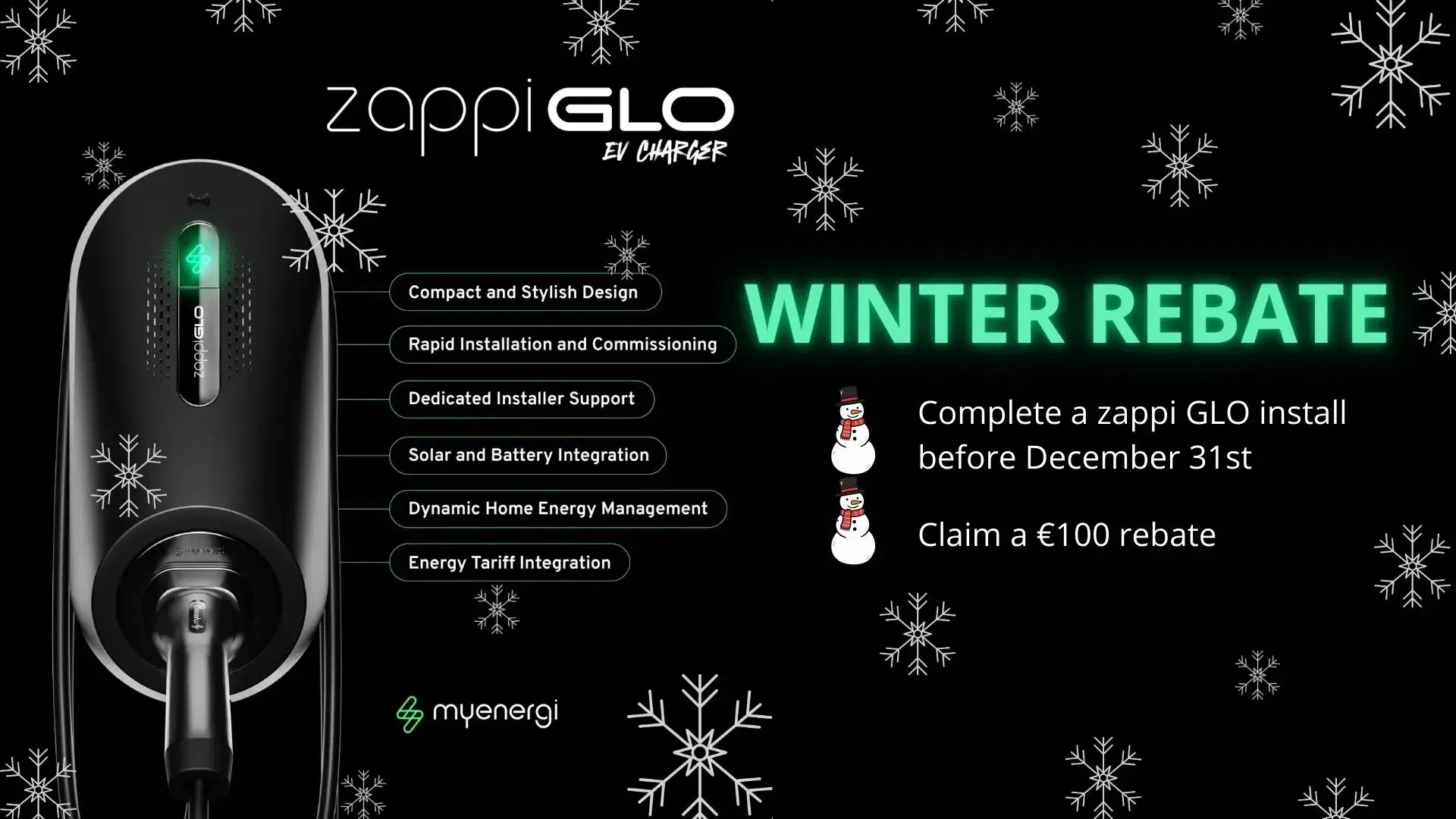 Zappi GLO winter rebate
